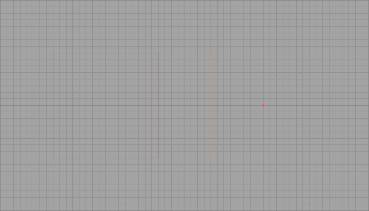 Brush antiportal en orange, version sélectionnée à droite