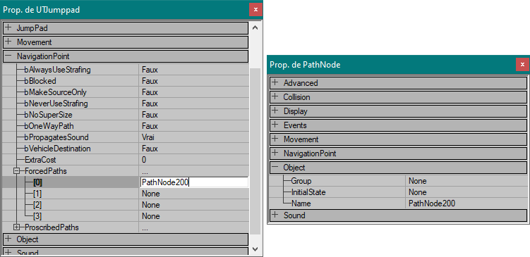 Paramétrage du UTJumppad