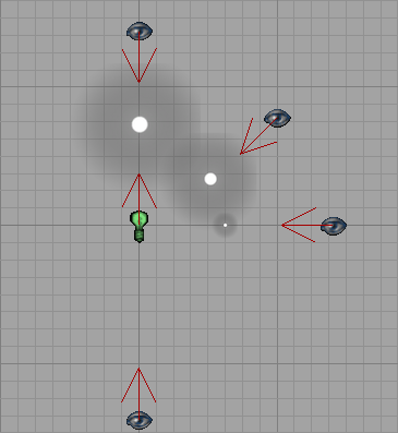 Corona directionnelle vue depuis plusieurs angles