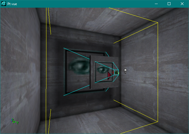 Projection à travers une surface