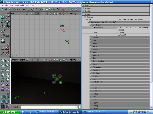 Simulation de gravité