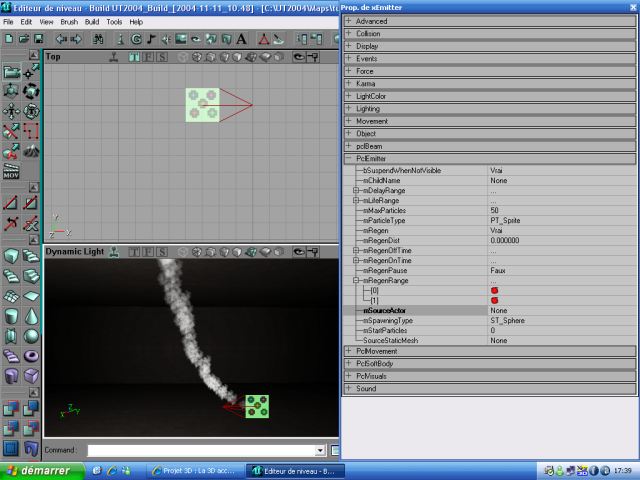 La modification du nombre de particules
a un résultat spectaculaire