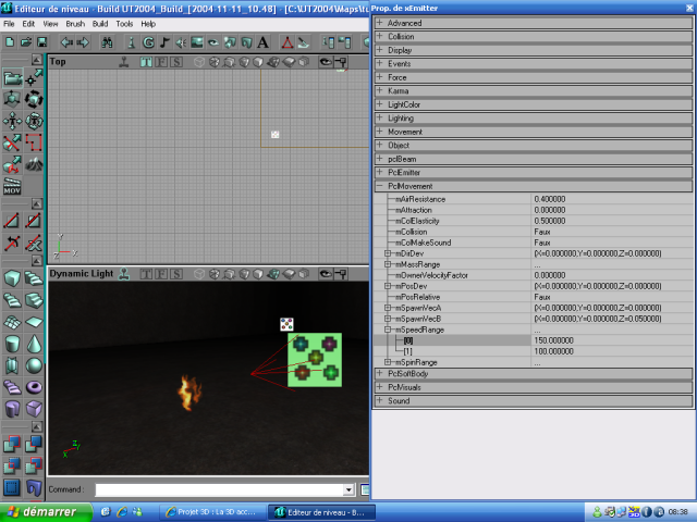 Modification de la vitesse