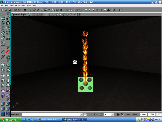 Les particules se dirigent vers le haut