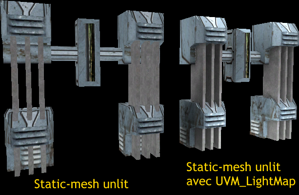 Skin UV utilisée comme lightmap