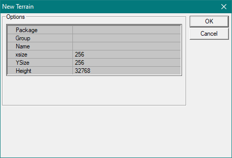 Création d'une heightmap