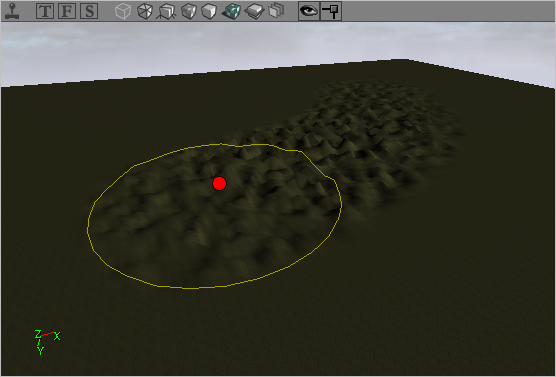 Bruit ajouté au relief du terrain