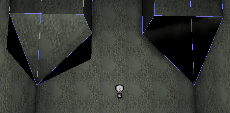 Bugs de géométrie engendrant des trous et des bugs d'éclairage