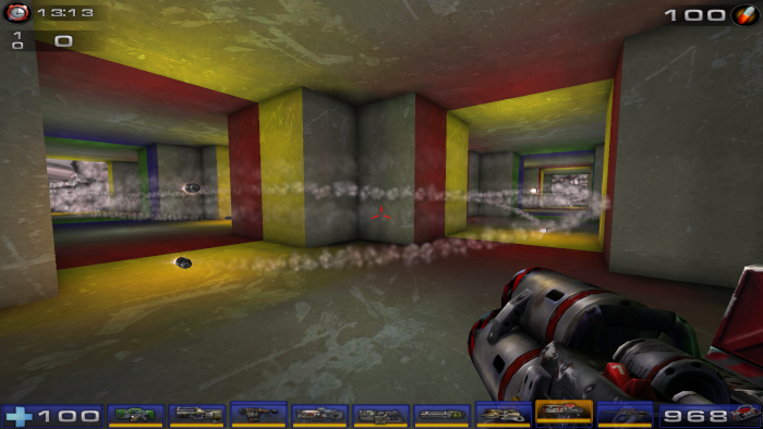 Rockets tournant en rond à travers des warpzones